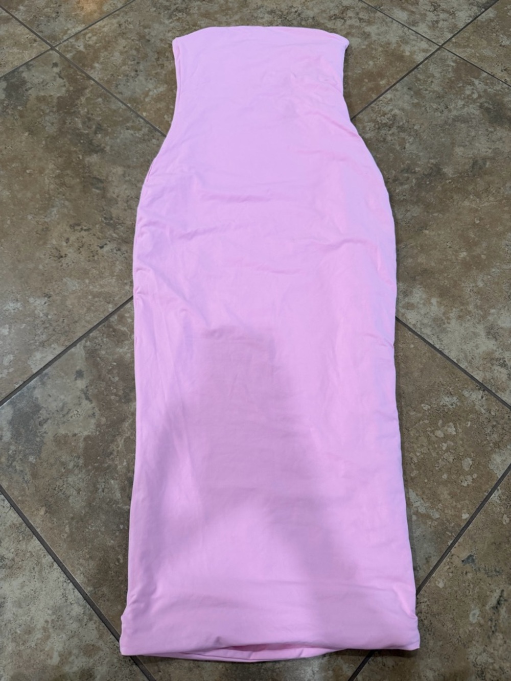 Meshki Strapless Midi Dress in Light Pink